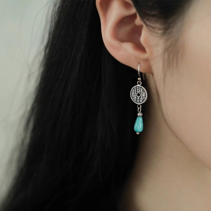 Ethnic Fashion Co In - Orecchini in argento sterling 925 Moneta