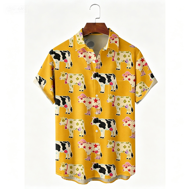 Ethnic Clothing & Online Fashion Store Khaadi Uk - Camicia Hawaiana alla Moda con Motivi