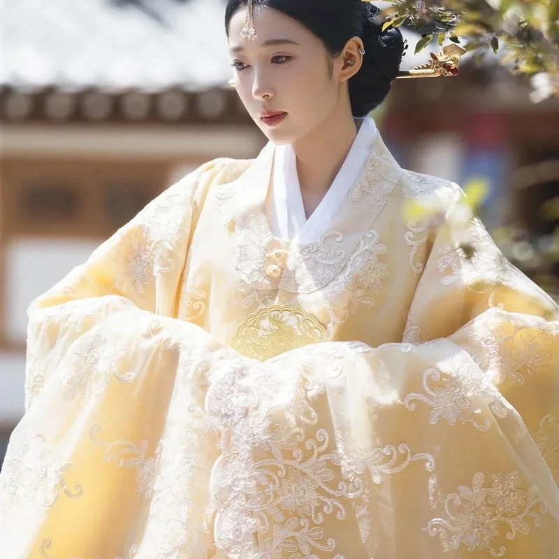 giallo abbigliamento coreano d - Hanbok Modern Set recensione e prezzo