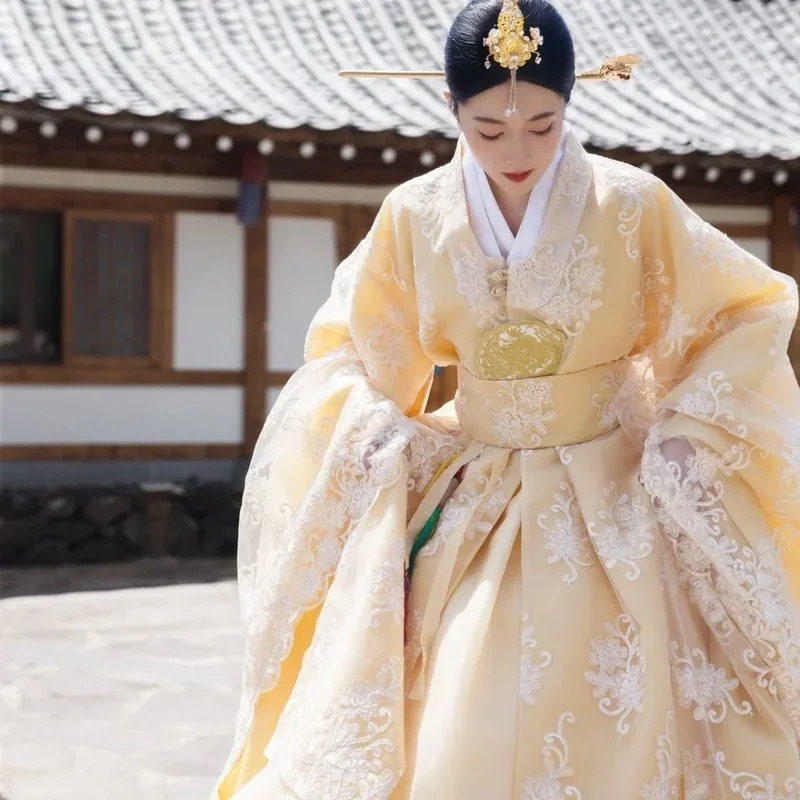 giallo abbigliamento coreano d - Hanbok Modern Set recensione e prezzo