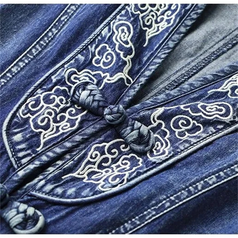 Abito in denim a maniche lungh - Ethnic Fashion Designers recensione e prezzo
