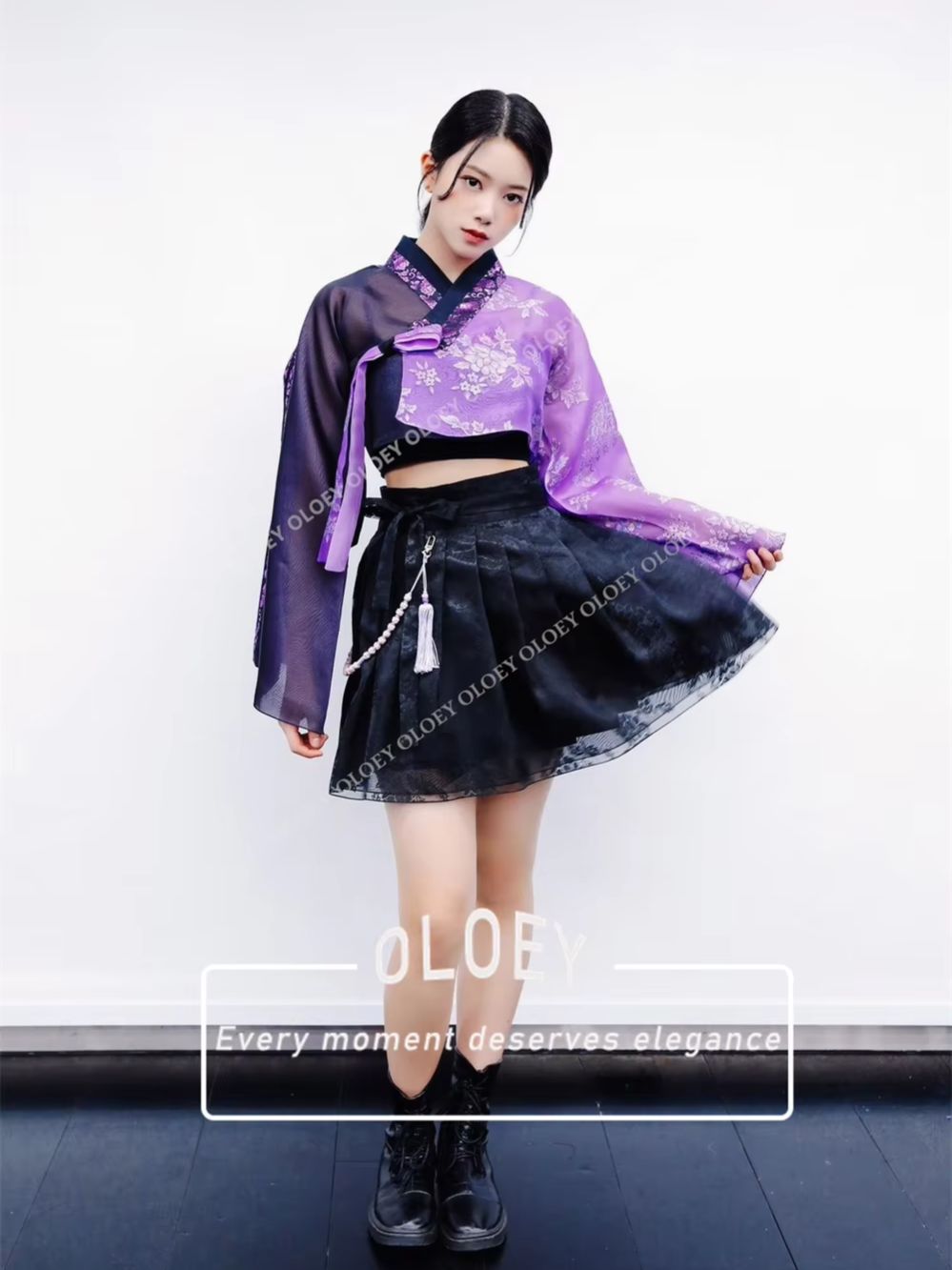 OLOEY Hanbok vintage nero viol - Hanbok Modern Set recensione e prezzo
